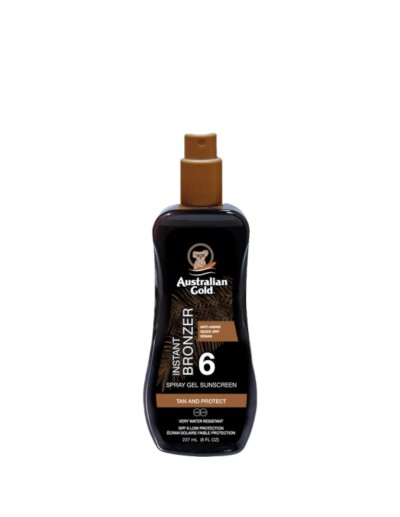 Australian Gold Instant Bronzer Spray Gel 6 SPF