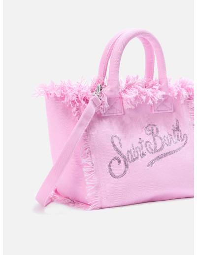 Borsa Colette in canvas rosa strass Mc2 Saint...